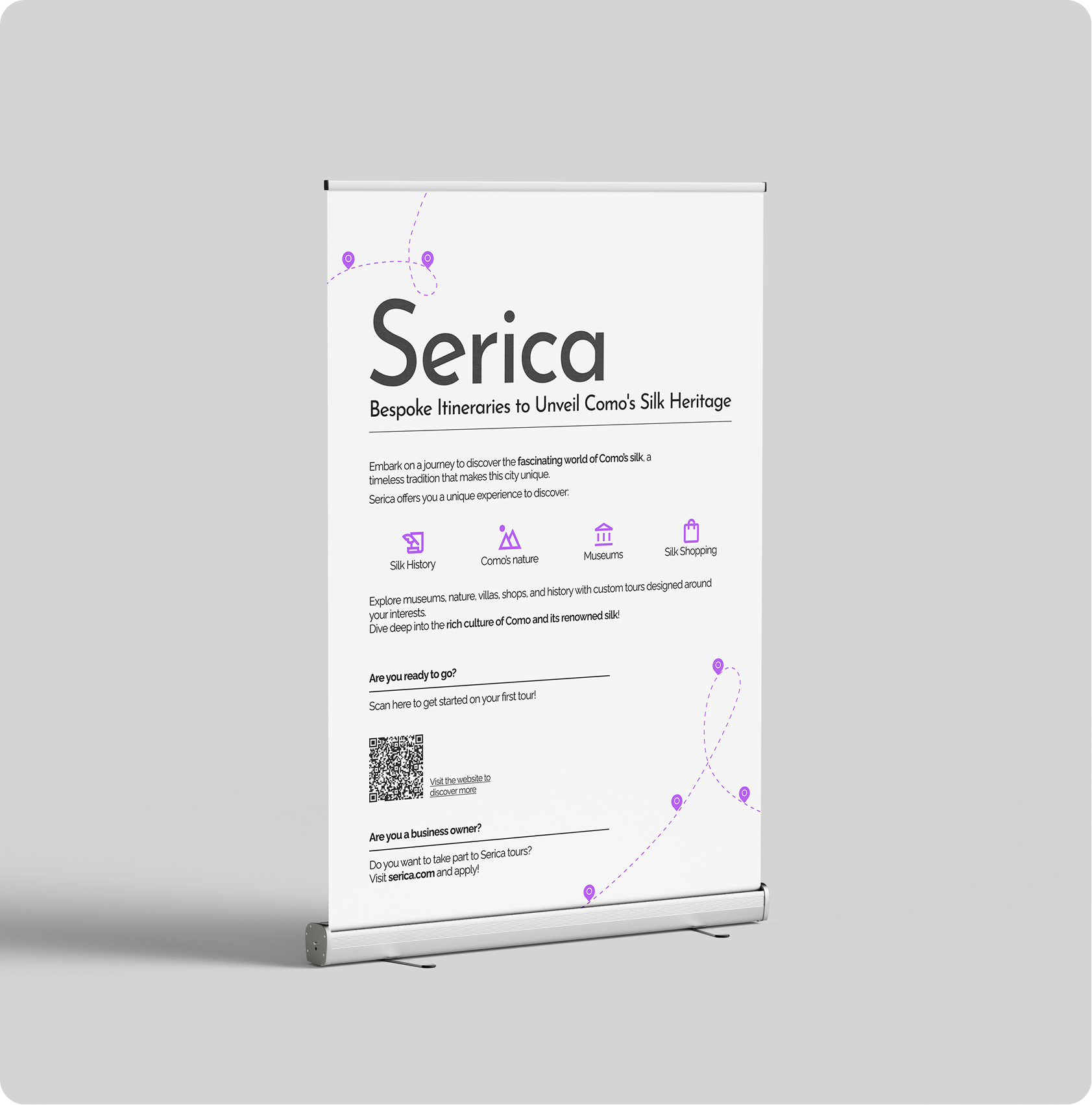 Serica roll-up poster design