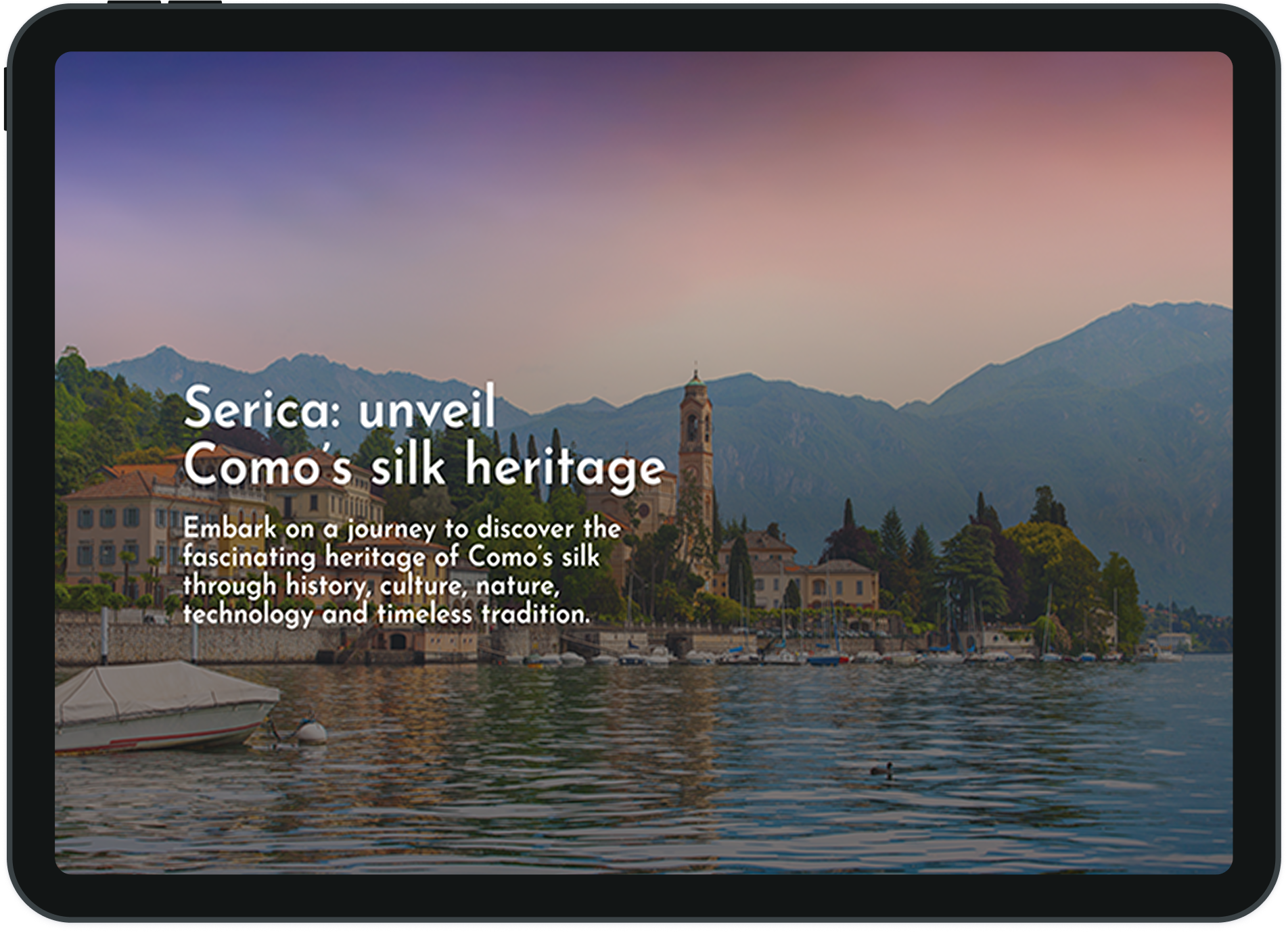 Serica website interface